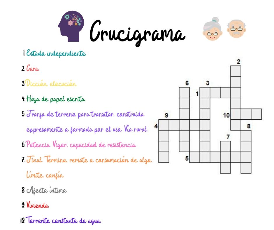 Crucigrama - #ActivaEnCasa